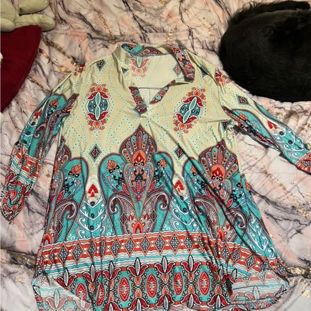 Colorful Paisley Women's Top